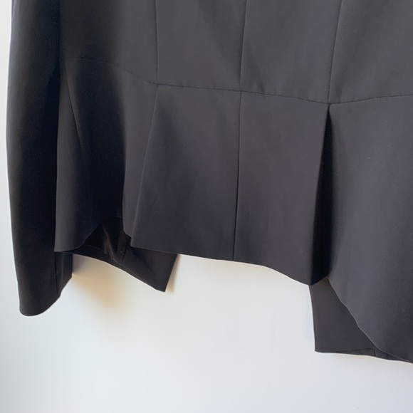 Halogen Blazer M Open Front Collarless Jacket with Zip Detail - Picture 3 of 8